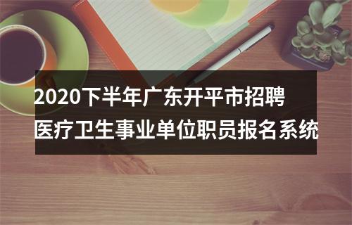 2020下半年广东开平市招聘医疗卫生事业单位职员报名系统 图片